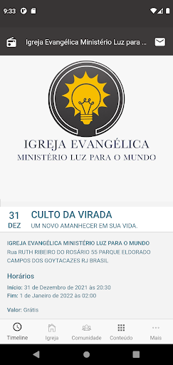 Ministério Luz para o Mundo Screen 2