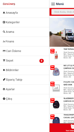 Özgüneş Toptan B2B Screen 3