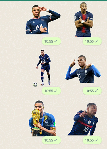 Kylian Mbappé Stickers Screen 3