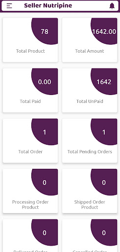 Nutripine Dealer Dashboard Screen 3