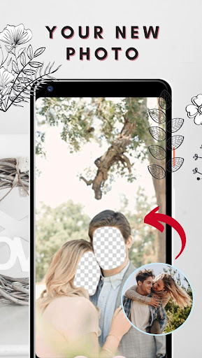 Rustic Wedding Couple Face Changer