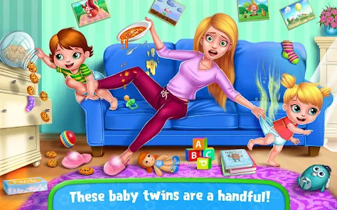 Fun Baby Care Game - Baby Twins Adorable Two - Play Fun Dress Up, Bath Time  & Care Games For Kids 