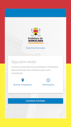 Android application Nota Fácil Sorocaba screenshort