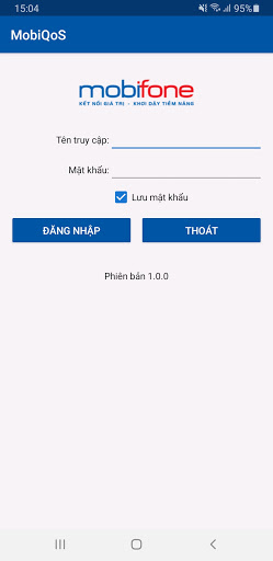 Android application MobiQoS screenshort