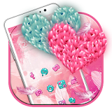 Rosa Feather Fluff Heart Theme icon