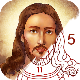 「Bible Coloring Paint By Number」のアイコン画像
