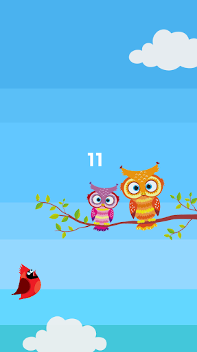 Red Bird Jump Sky Screen 3