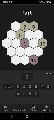 Hidato Puzzle Screen 3