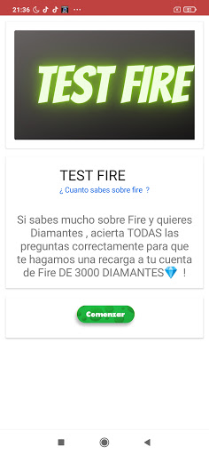 Test Fire - GANA DIAMANTES
