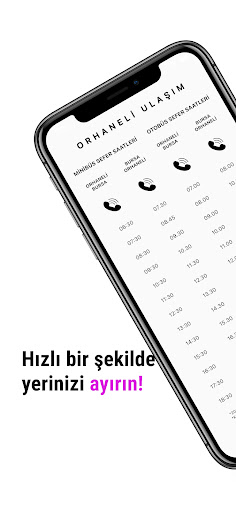 Android application Orhaneli Ulaşım screenshort