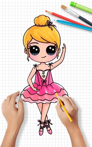 How to Draw Cute Girls Lessons Screen 3