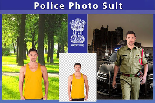 Android application Men Police Photo Suit screenshort