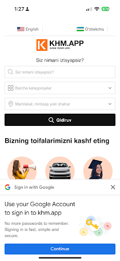 Android application KHM.app: Buy & Sell or Let Go. screenshort