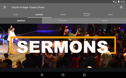 Screenshot of Church of Hope CC