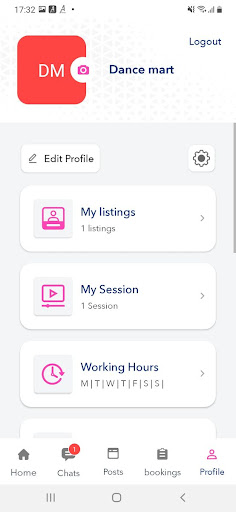 Dance Mart Instructor Screen 2