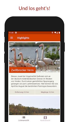 Android application wegbar screenshort