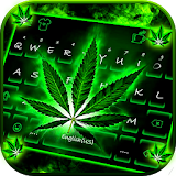 Neon Rasta Weed Wallpapers Keyboard Background icon