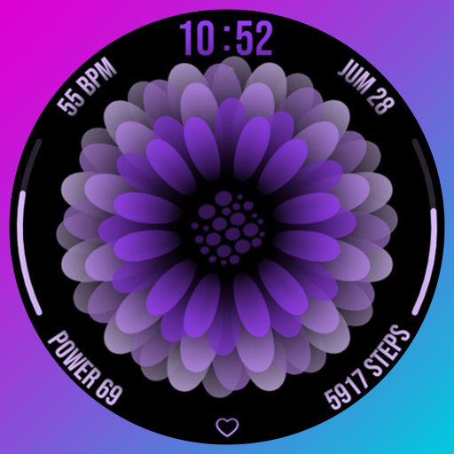 Dahlia Flower Animated 034 logo