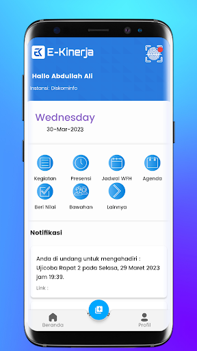Android application E-Kinerja Pidie Jaya screenshort