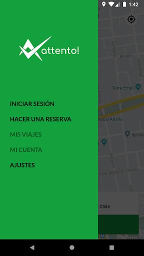 Android application Attento Chile screenshort
