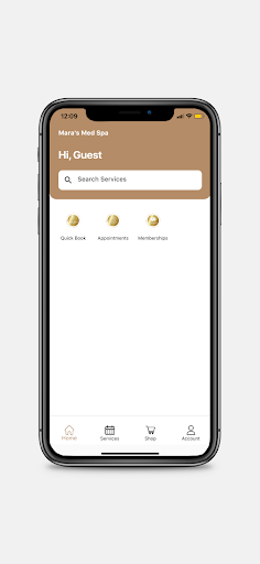 Android application Mara's Med Spa screenshort