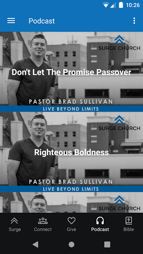 Surge Church Mobile Screen 2