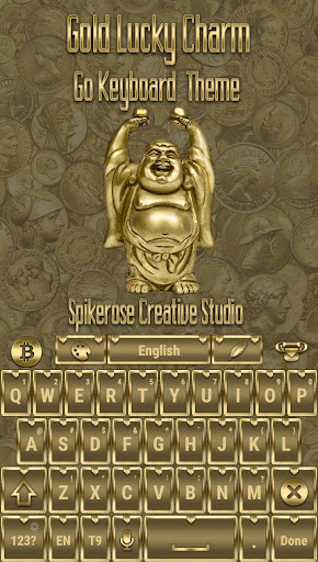 Android application Gold Lucky Charm Go Keyboard t screenshort