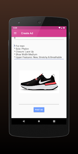 AutoSale: Online Advertisement Screen 2