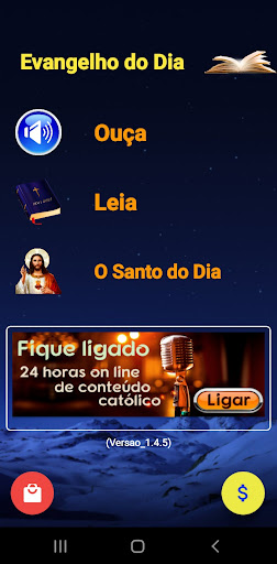 Android application Evangelho do Dia screenshort