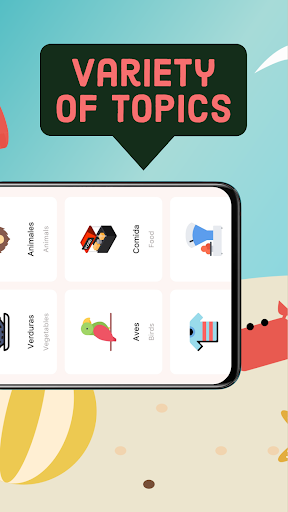 Screenshot of Learn Spanish for beginners