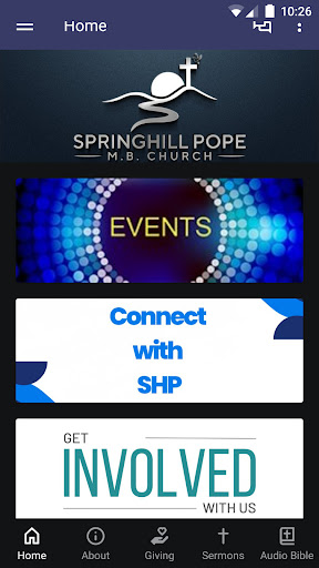 Android application Springhill Pope screenshort