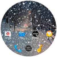 Snow over all apps