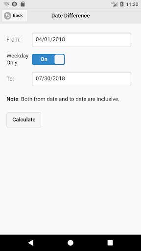 Date Calculator Easy Screen 2