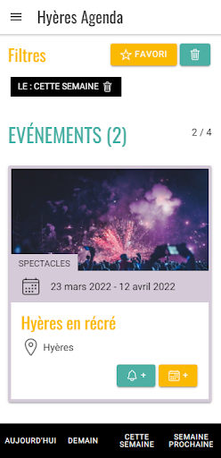 Hyères Agenda Screen 3