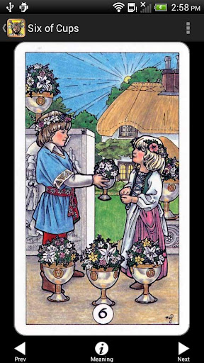 Screenshot of Robin Wood Tarot