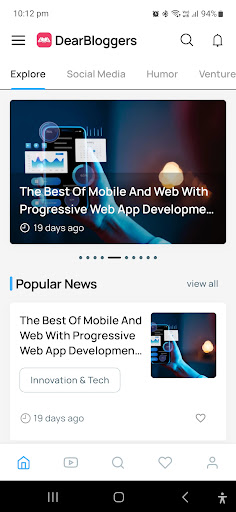 Android application Dearbloggers: Guest Posting screenshort