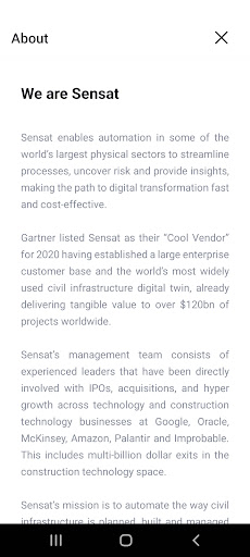 Sensat Mobile Screen 3