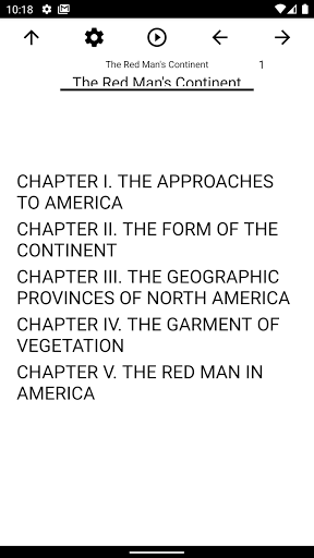 Android application Book, The Red Man's Continent screenshort