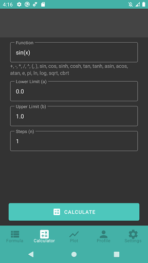 Android application Integral screenshort