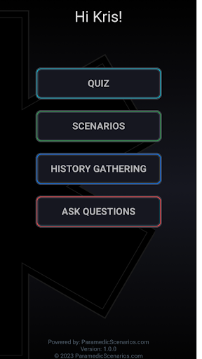 Android application Paramed Mastery screenshort