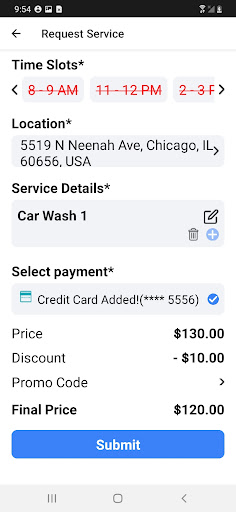 Mobile Car Detailing App