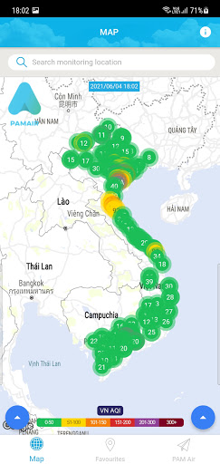 PAM Air | Air Quality in Vietn Screen 2