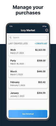 Izzy Market Screen 2