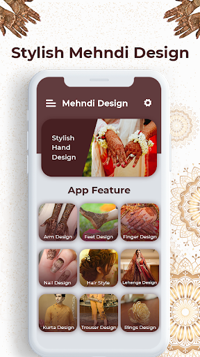 Android application Eid Mehndi Designs 2024 screenshort