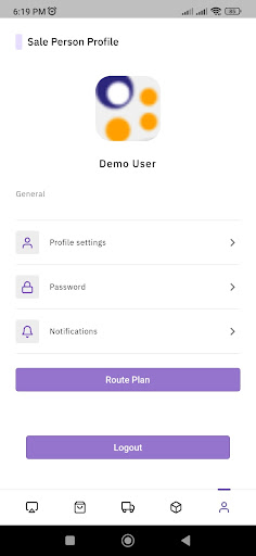 Consus Sale Person Order App Screen 3