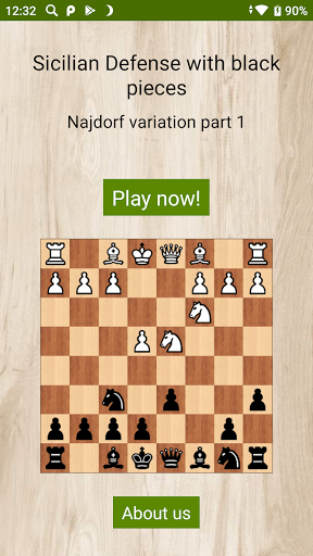 Screenshot of Chess - Najdorf variation