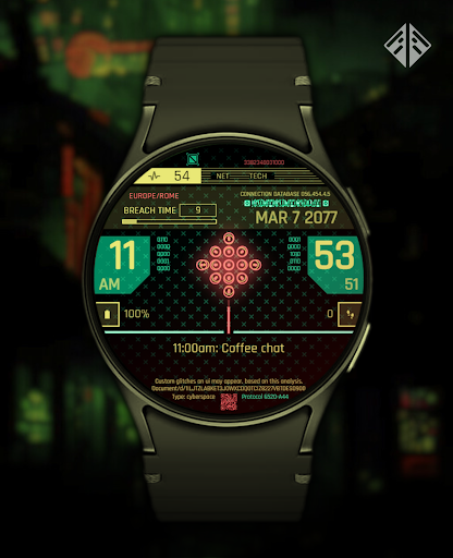 Cyberpunk Watch Face screenshot 2
