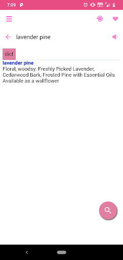 Aromachology Dictionary Screen 3