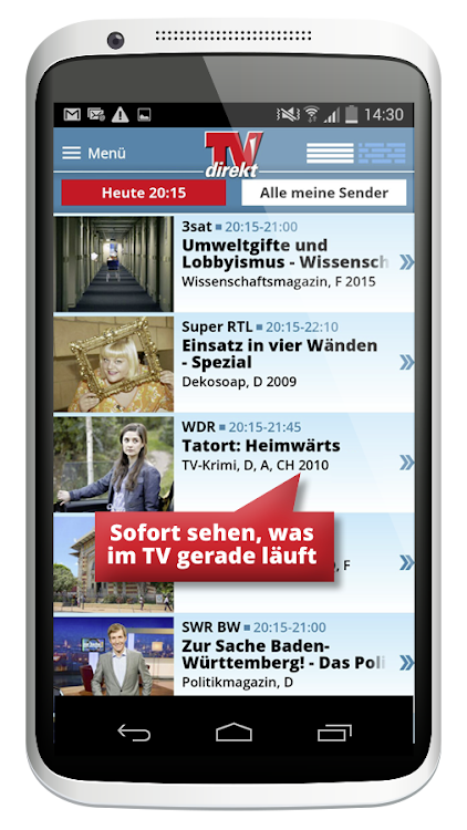 TVdirekt – Fernsehprogramm - 1.2.73 - (Android)