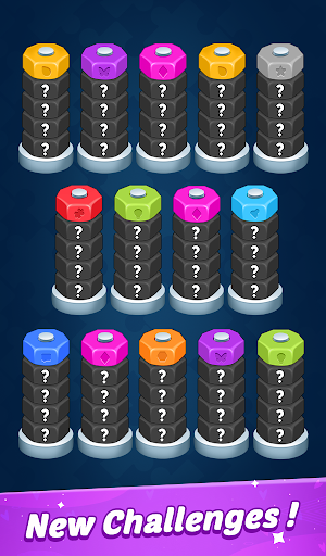 Nuts & Bolts: Screw Sorting 3D 3